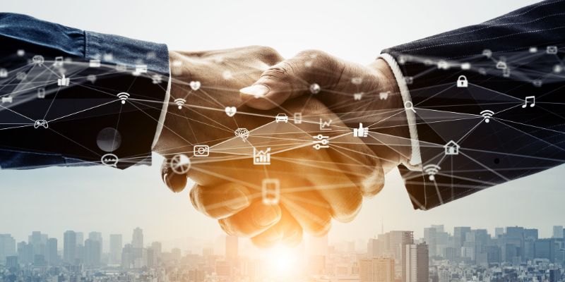 (주)디앤비 상생과 신뢰의 악수